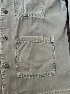 Universal Thread Olive Green Chore Utility Jacket Cotton Relaxed S thumbnail 7
