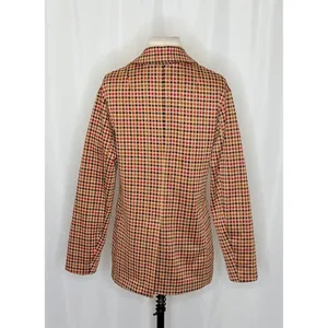 Anthropologie AVEC LES FILLES Longline Plaid Blazer Jacket Preppy Academia Small thumbnail 8