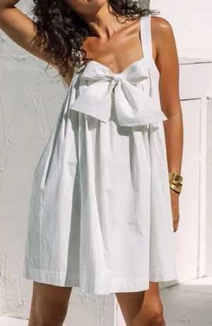 Cleobella White Shayla Mini Dress Sz.XS thumbnail 1
