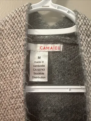 Anthropologie x Camaieu Metallic Knit Cardigan M thumbnail 3