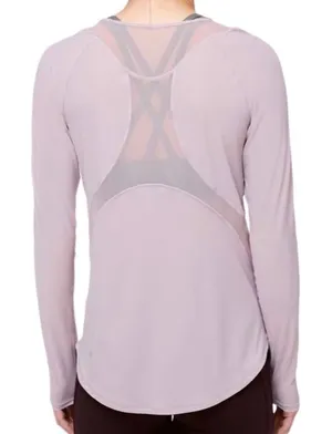 Size 4 Lululemon Sculpt Long Sleeve Powdered Mauve Top thumbnail 1