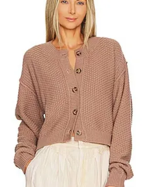 Free People ALL YOURS Cardigan in Mocha never worn thumbnail 1