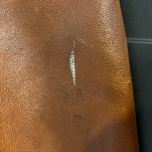 Madewell Elegant Brown Leather Tote Bag Genuine Leather see imperfection on bag thumbnail 10