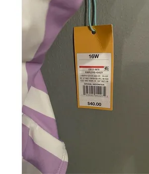 Kona Sol One Piece V-neck Striped Swimsuit Size 16W NWT thumbnail 4