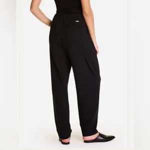 ALALA Black Phoebe Trousers Pleated Athleisure Joggers Small thumbnail 3