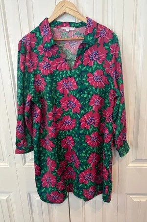 Michelle McDowell‎ Pink Floral Dress Size 1X thumbnail 1
