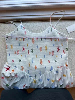 NWT a new day Off White Maxi Dress with Colorful Sea Life Print size XXL thumbnail 9