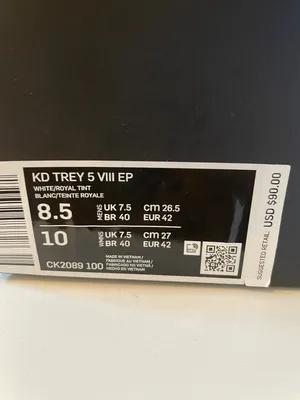 Nike KD Trey 5 VII EP Volleyball Basketball Shoe thumbnail 2