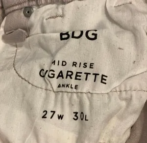 Urban Outfitters Mid Low Rise Cigarette Skinny Ankle Gray Corduroy Pants 27 thumbnail 9