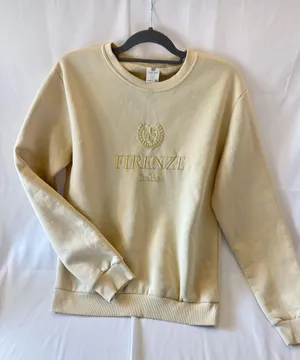 Sublima Women’s large made in Italy women’s cream color crewneck sweatshirt thumbnail 1