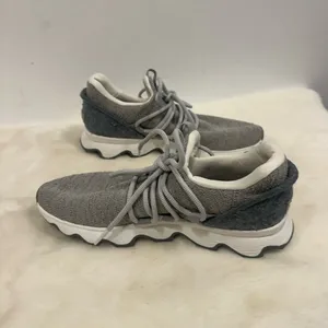 Sorel kinetic impact Women's Light Gray Knit Athletic Sneakers Size 8 thumbnail 7