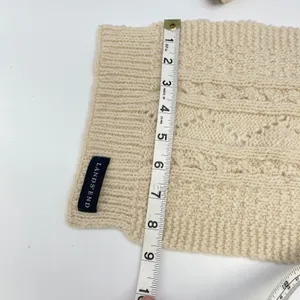 Lands End Cable Knit Detachable Hood Scarf Heritage Winter Resort Lodge Cottage thumbnail 10