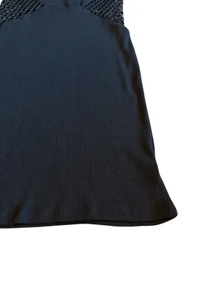 Jaded London Black Bodycon Dress Cutout Mesh Rainbow Collar Size Small NWT thumbnail 4