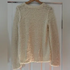 Free People‎ Cozy Cream Textured Sweater Size Large EUC thumbnail 4