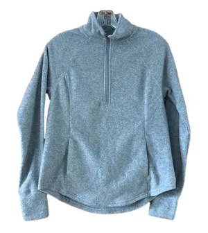 Old Navy Active Fleece Quarter Zip Gray Jacket XS thumbnail 1