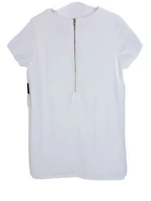 NWT Lulus Shift and Shout Dress Short Sleeves Mini Ivory White Size Small S NEW thumbnail 13