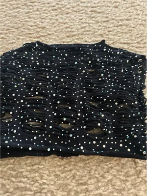 C523 strechable panty top set sparkle Black thumbnail 3