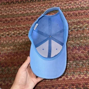 BLUE BASEBALL DAD HAT W FLOWER EMBROIDERY thumbnail 3
