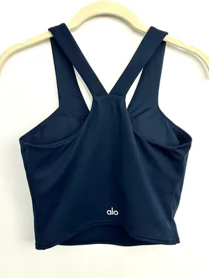 ALO Yoga Navy Airbrush Real Bra Tank Size XS thumbnail 7