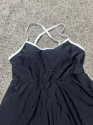 Almaga Women's Scoop Neck Tennis Dress Sleeveless Mini Athletic Dresses with Shorts Pockets Activewear Black Medium thumbnail 8