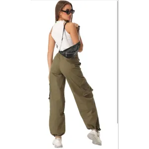 NEW Wide Leg Cargo Cotton Blend Baggy Streetwear Trousers Pants 18 40/30 thumbnail 2