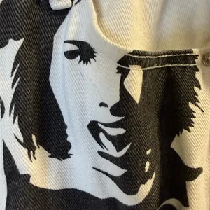 Edikted Women’s Abstract Face Wide Leg Jeans Size S thumbnail 3