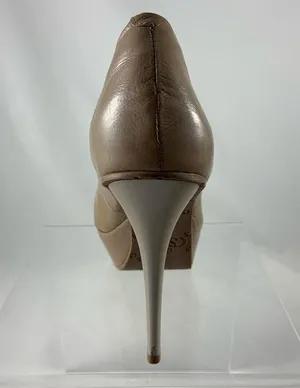 Carmen Steffens 6M beige platform patent heels thumbnail 3