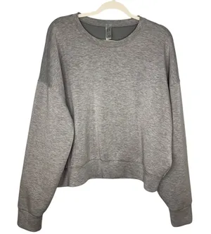 SPANX AirEssentials Crewneck Sweatshirt Heathered Gray Size XL Women's Pullover thumbnail 1