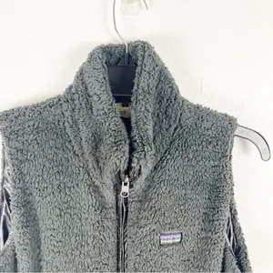 PATAGONIA Los Gatos Fleece Full Zip Pockets Sleeveless Vest Size Medium Hiking thumbnail 5