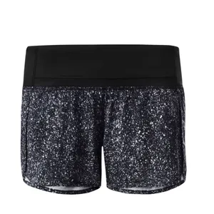 Lululemon Run Times Short in Mini Splatter White Black Size 6 thumbnail 3