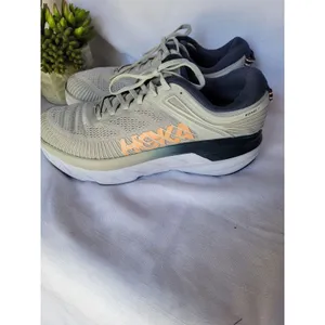 Hoka One Bondi 7 Women's Size 10.5 Lunar Rock Running Sneakers 1110519-LRBI thumbnail 2