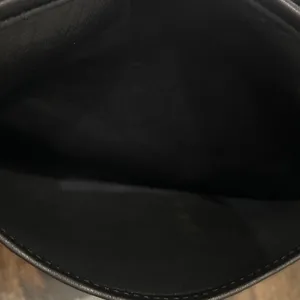 Vintage Coach Crossbody Bag Black Leather Flap Brass Classic Quiet Luxury 90s thumbnail 15
