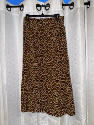 Leopard Mermaid Skirt Brown thumbnail 2