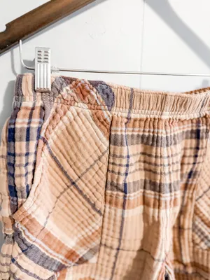 Aerie Gauze Plaid Shorts thumbnail 4