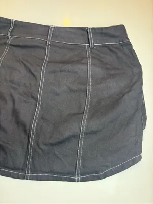 American‎ Threads Black Cargo Pocket Mini Skirt Size M thumbnail 6