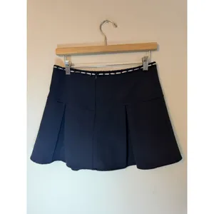 Pretty Garbage Navy Blue Women's Pleated Mini Skirt Sz S NEW thumbnail 4