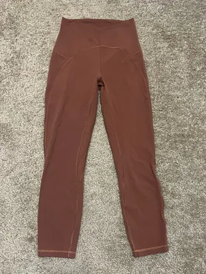 Lululemon Unlimit high‎ rise crop 23” keyhole in ancient copper 4 thumbnail 4