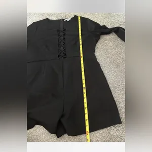 Charlotte Russe Black Long Sleeve romper thumbnail 5