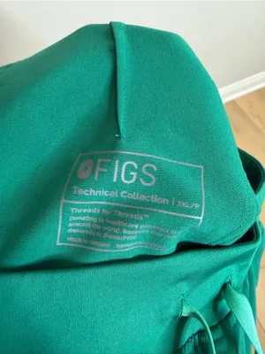 FIGS Yola High Rise Scrub Pants Womens 3XL Petite Green Straight Leg Cargo thumbnail 7