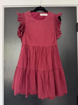 The Impeccable Pig Maroon Mini Dress thumbnail 1