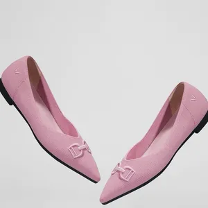 VIVAIA Pointed-Toe Flats Ena 2.0 Pink Embroidered Horsebit Size EU 37, US 6.5 thumbnail 16
