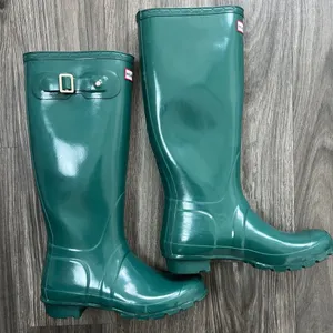 Rain Boots Original Tall Teal Green Gloss Women’s Size 7 thumbnail 2