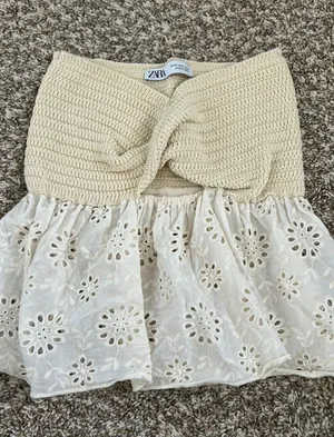 ZARA Knit Tube Top Small thumbnail 1