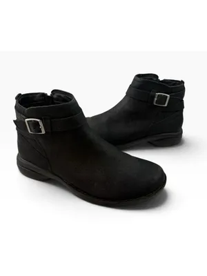 -Merrell Andover Bluff waterproof Ankle Boots Womens Size 10 Black Leather thumbnail 4