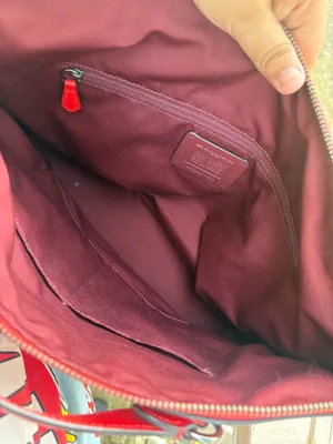 Coach Perforated Signature Leather Gallery Tote color Miami Red thumbnail 4