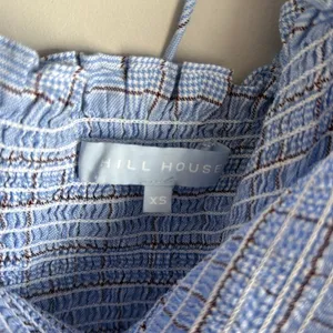 Hill House Nesli Dress in Diana blue check XS thumbnail 5