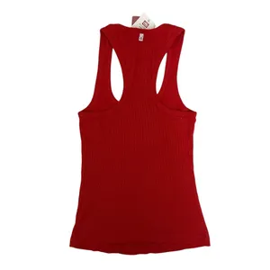 Ecko Red Y2K Ribbed Beater Sequence‎ Tank Top Size Small Red Cotton thumbnail 2