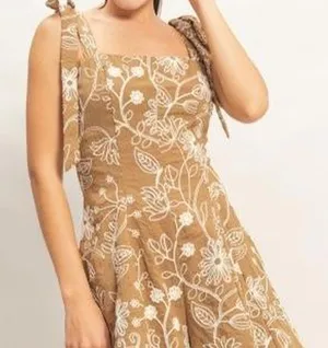 HYFVE Women's Gold and Tan Playsuit-romper thumbnail 1
