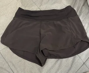 Black Lululemon Speed Up 4” thumbnail 1