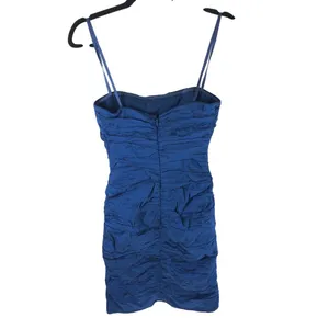 BCBG MaxAzria Strapless Mini Dress Ruched Bodycon Cobalt Blue 4 thumbnail 2
